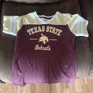 Colosseum Texas State Bobcats Kids Tee - Maroon and Cream
